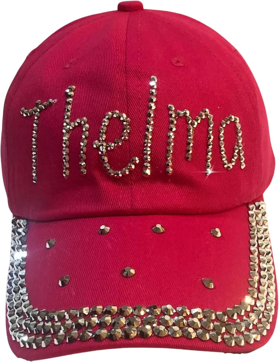 Popfizzy Rhinestone Baseball Cap for Women and Girls, Fun Bedazzled Hats, Cute Bling Denim and Diamond Hat, Sparkly Gifts