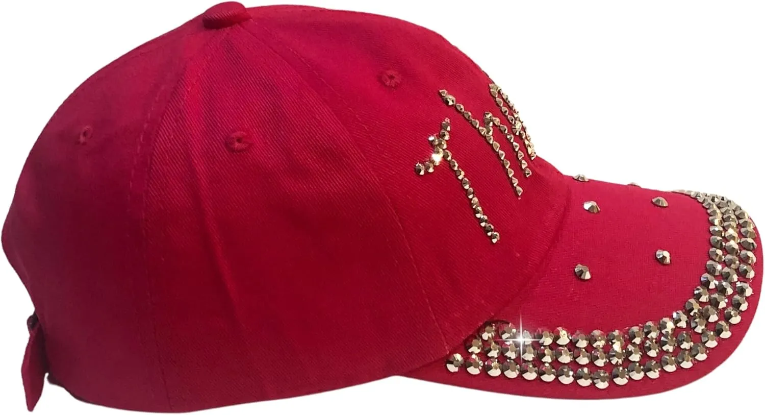 Popfizzy Rhinestone Baseball Cap for Women and Girls, Fun Bedazzled Hats, Cute Bling Denim and Diamond Hat, Sparkly Gifts