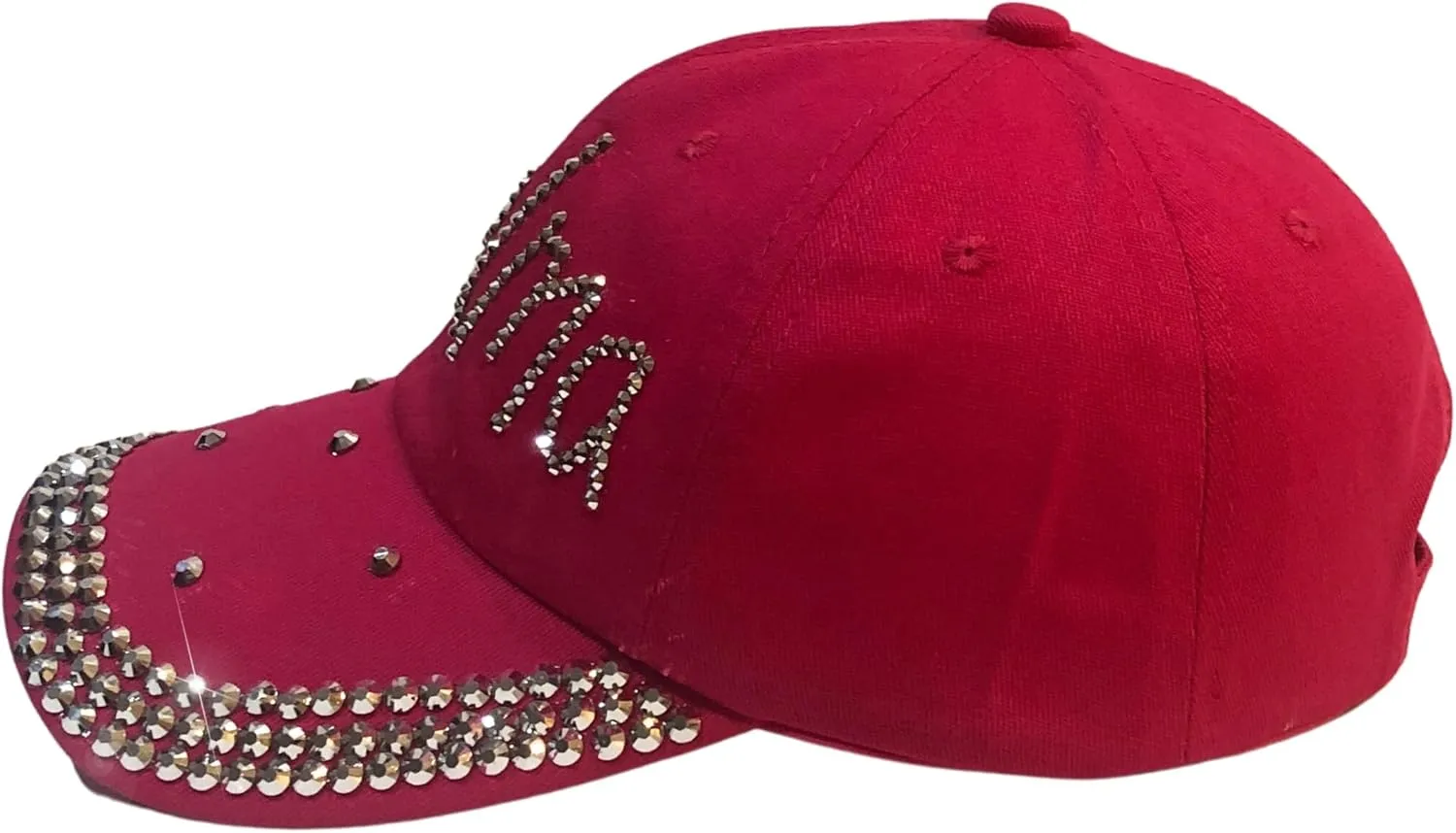 Popfizzy Rhinestone Baseball Cap for Women and Girls, Fun Bedazzled Hats, Cute Bling Denim and Diamond Hat, Sparkly Gifts