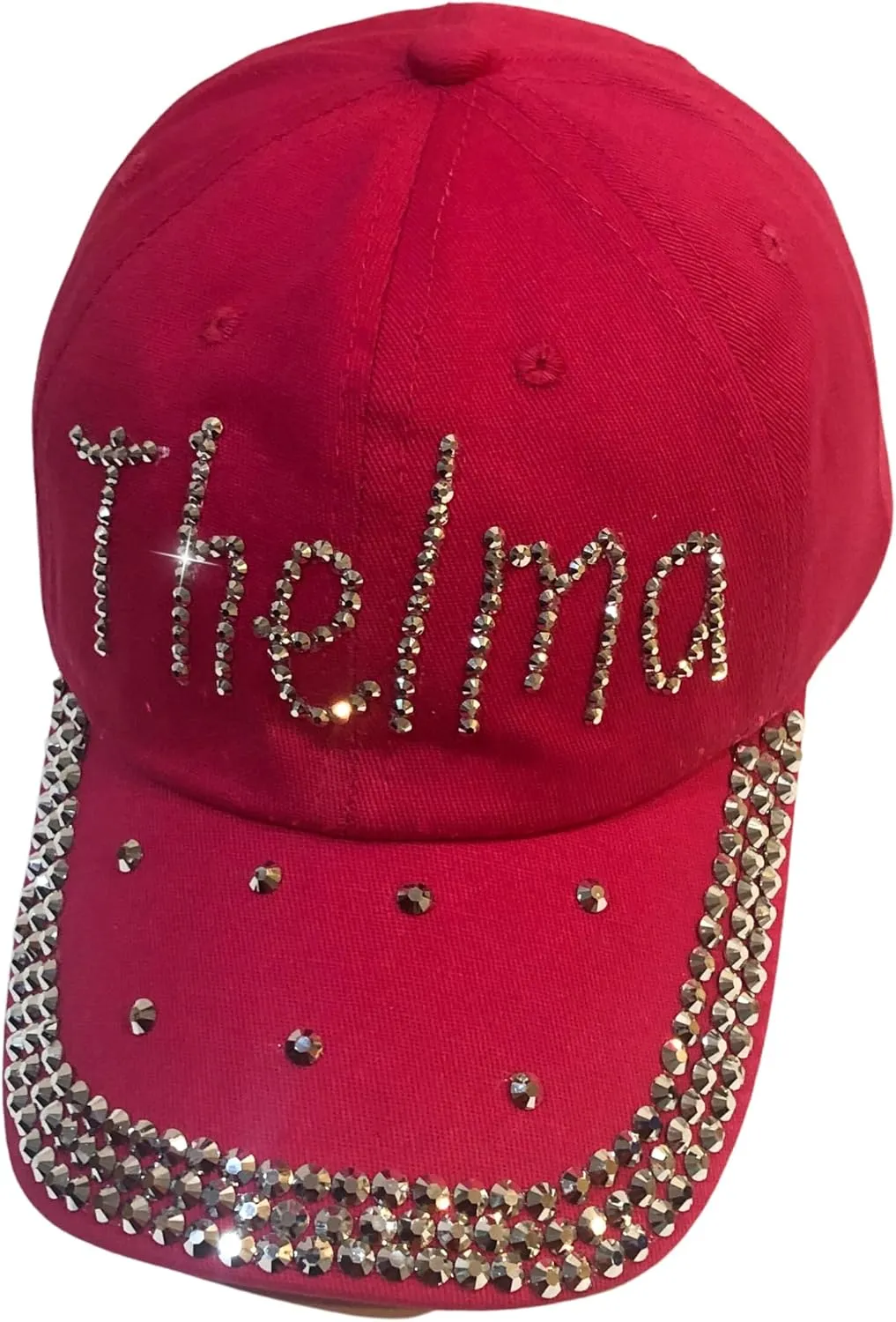 Popfizzy Rhinestone Baseball Cap for Women and Girls, Fun Bedazzled Hats, Cute Bling Denim and Diamond Hat, Sparkly Gifts