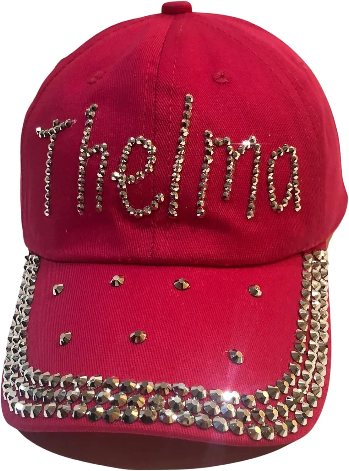 Popfizzy Rhinestone Baseball Cap for Women and Girls, Fun Bedazzled Hats, Cute Bling Denim and Diamond Hat, Sparkly Gifts