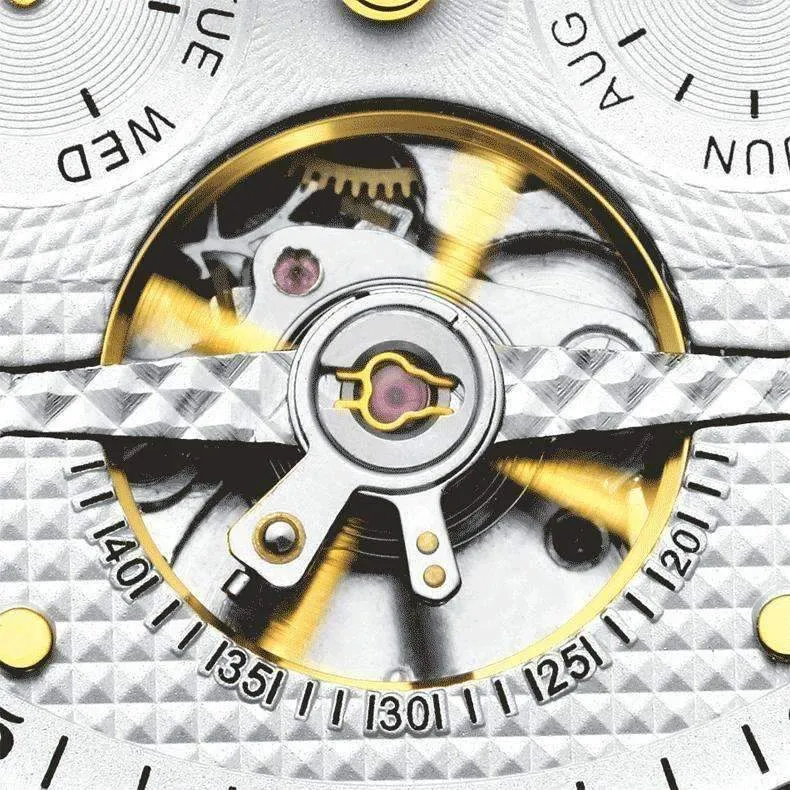 Rose Gold Mechanical Tourbillon Watch