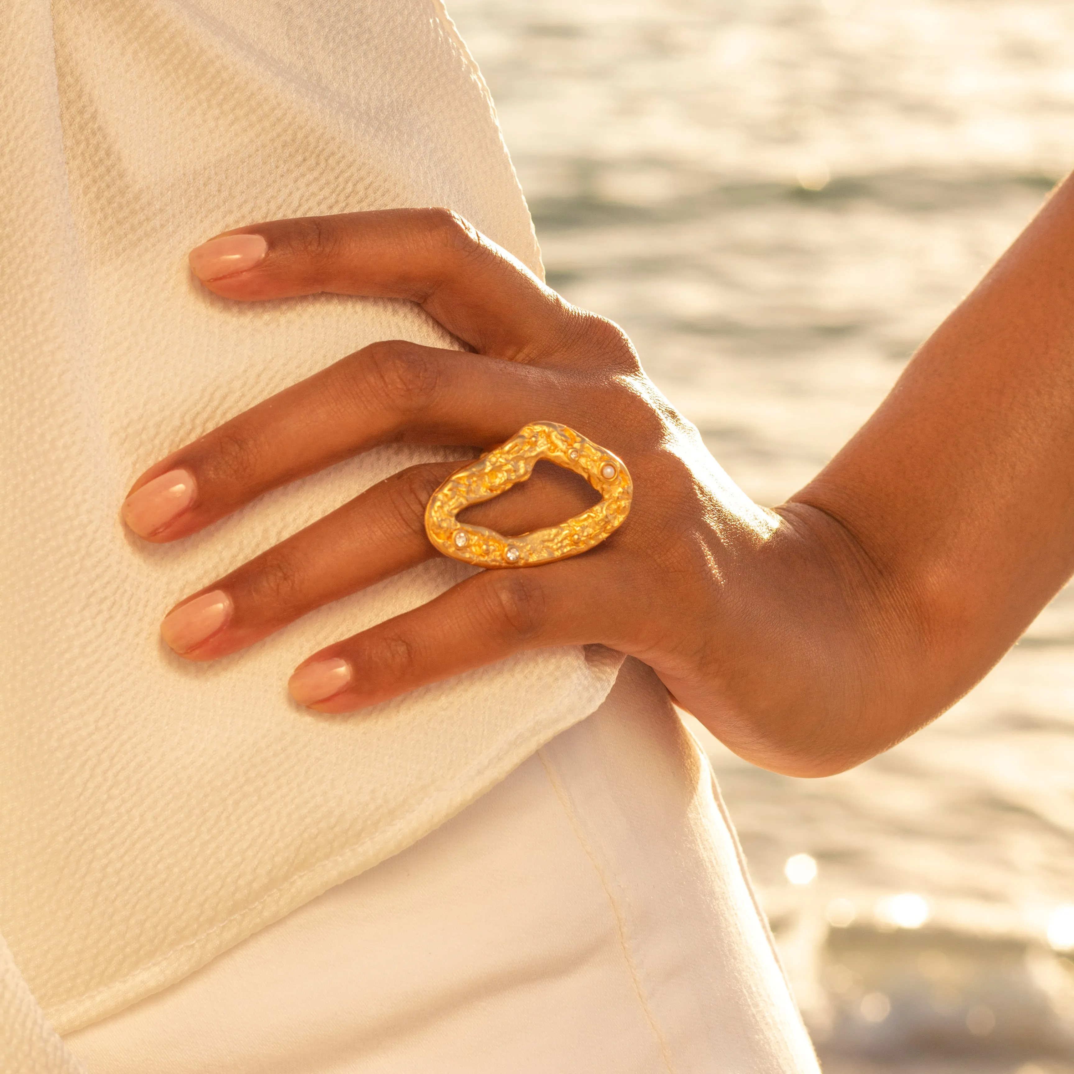Sandbar Statement Ring