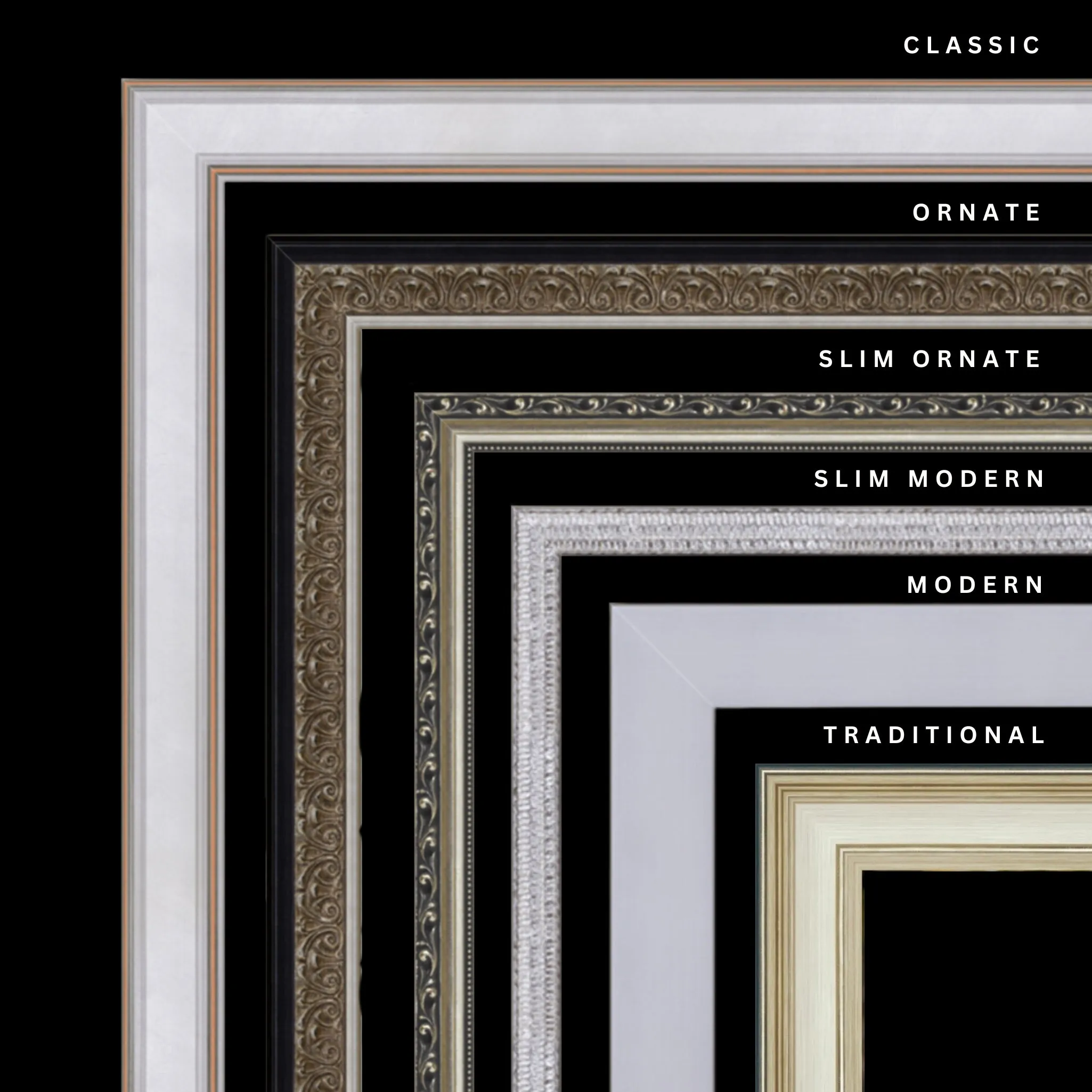 Silver 26x38 Picture Frame Ornate Traditional Classic Antique
