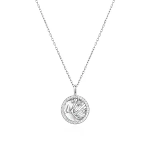 Silver Shiny Sun Star Necklace