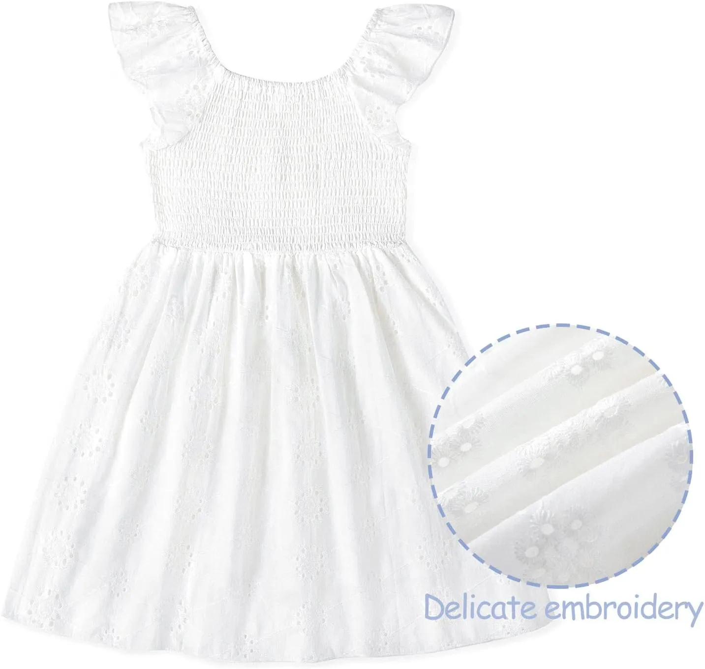 Simplee kids Baby Girl Dress Toddler Casual Dresses Summer Solid Color Floral Girl Clothes