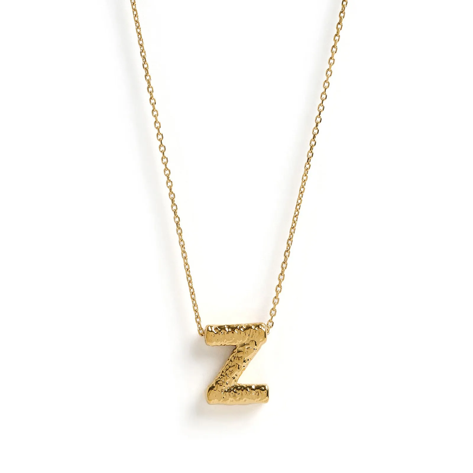 Statement Gold Letter Necklace
