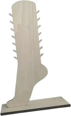 Wooden Jewelry Display Stand Foot Shaped Rack Decorative Supplies Bracelet Holder Anklet Necklace Stand for Tabletop Pendant